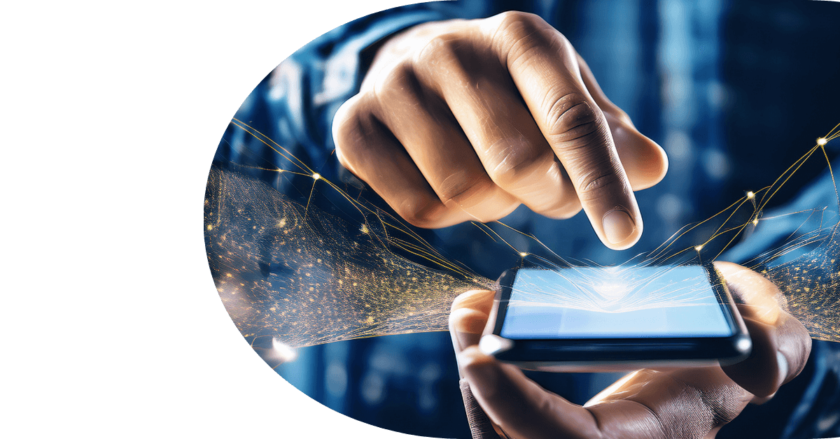 phone with a hand (1)